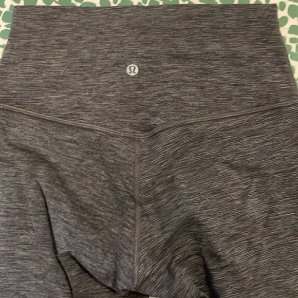 lululemon align 23” crop leggings in heathered grey - Picture 2 of 3